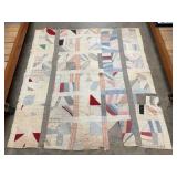 Vintage Handmade CUTTER Quilt