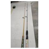 Eagle Claw rod and homemade rod