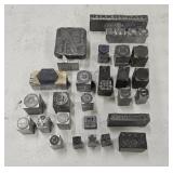 Vintage Letterpress Printing Blocks Printer