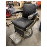 Belmont Vintage Barber Chair Black Leather
