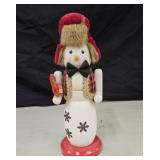 Wooden Snowman Nutcracker