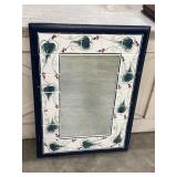 Gail Pittman Wall Mirror with Painted Tiled Border