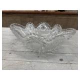 Antique cut glass bowl, likely from the American