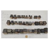 Vintage Letterpress Printing Blocks Printer