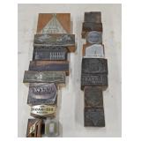 Vintage Letterpress Printing Blocks Printer