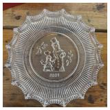 Waterford Crystal 2007 "Jolly Snowman" plate from