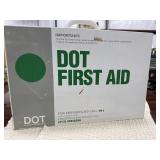 Vintage DOT First Aid Center wall cabinet.
