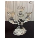 Vintage Bohemian Crystal Candelabra.