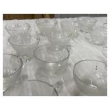 16pc Punch Bowl Mugs - 9 Grape Pattern, 7 Plain