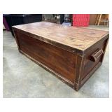 Rustic Wooden Storage Chest or blanket chest, the