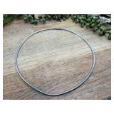 Sterling Silver Omega Choker Necklace, Marked &