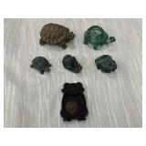 Vintage Rustic Animal Garden Statues 6pc Bundle