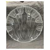 Large Tulips Glass Serving Platter.
