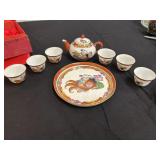 Vintage Chinese miniature porcelain tea set,