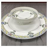 Floral China Chip and dip set
