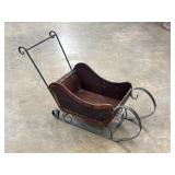 Vintage Rustic Wooden Decorative Sleigh