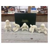 Department 56 "Snowbabies" (Set of 5) "Tumbling