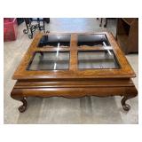 WOW! Vintage Square Coffee Table Glass Inlets