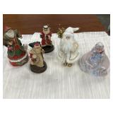 5pc. Christmas Santa Claus Figurines