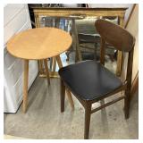 Bundle - Small Table, Black Chair, and Mirror