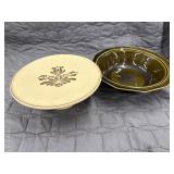 Vintage Pfaltzgraff Village pattern cake stand or