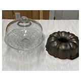Cake Stand & Dome w/ Nordic Ware Bundt Cake Pan