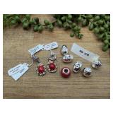 NEW 8pc Sterling Silver Beads & Charms for