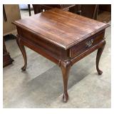 Traditional Solid Wood End Table with Drawer