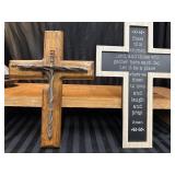 2 Cross home decor. One with a Kitchen Prayer and