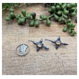 Premier Sterling Silver Cross Earrings with
