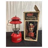 Vintage Red Coleman single-mantle gasoline