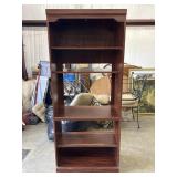 Tall Wooden Bookcase, Partially Open Back