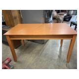 Light Brown Wooden Writing Desk or Console Table