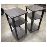 2 Furinno Turn-N-Tube 3-Tier End Table or Night