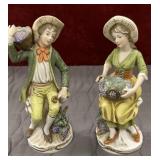 Vintage Homco Man and Woman Porcelain Figurines