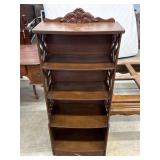 Vintage Etagere Wooden Display Shelf