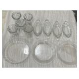 12pc Assorted Glass Bundle - Cups, Plates, Bowls