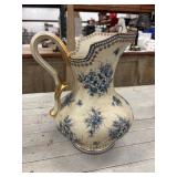 Vintage Royal Worcester Pitcher Flow Blue Style