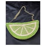 Talbots Like Wedge Crossbody Bag with Gold Chain