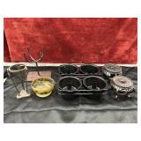 6 pc. Candle stands , candle holder and metal