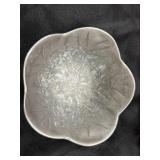 3 pc.silver-toned metal plate with a textured