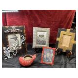 5 pc. 5x7  frame with a rustic, distressed black