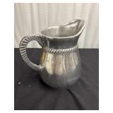 Aluminum Pitcher, with rope handle and trim