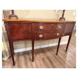 Ethan Allen Sideboard with Tall Tapered Legs,