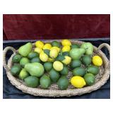 37pc.handwoven water hyacinth or seagrass basket
