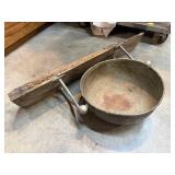 Antique Mounted Barberï¿½s Shaving Basin. Copper