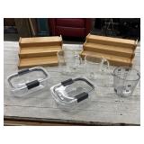 BUNDLE Plastic Bowls, Measuring Cups, Organizer
