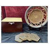 6 pc. Vintage JUDITH RIPKA Wooden Three Layer