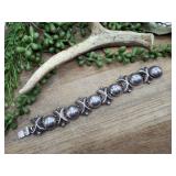 .925 Sterling Silver Geometric Modernist Style