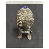 Discontinued Gorham silver plated egg With